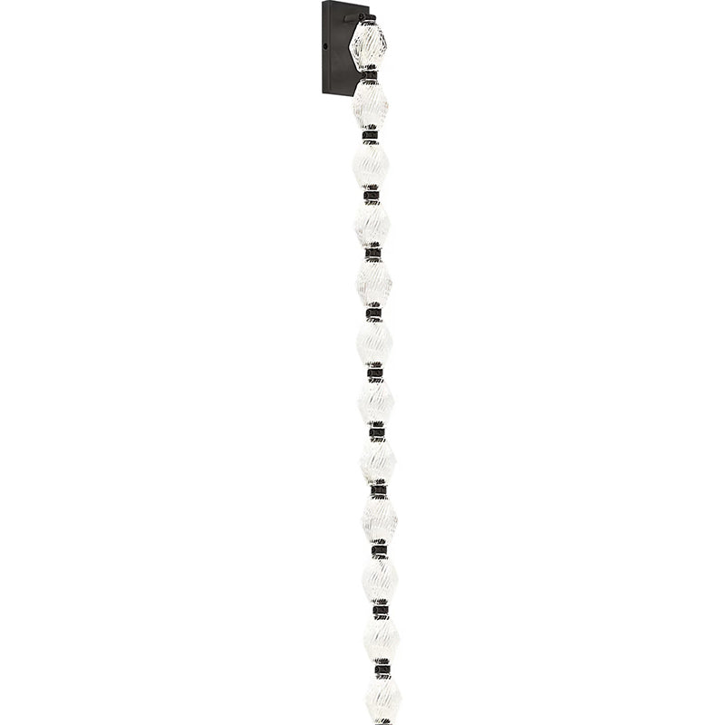 Aurelia Stacked Glass Wall Lamp – Modern Gold Vertical Bathroom Vanity Sconce Fixture