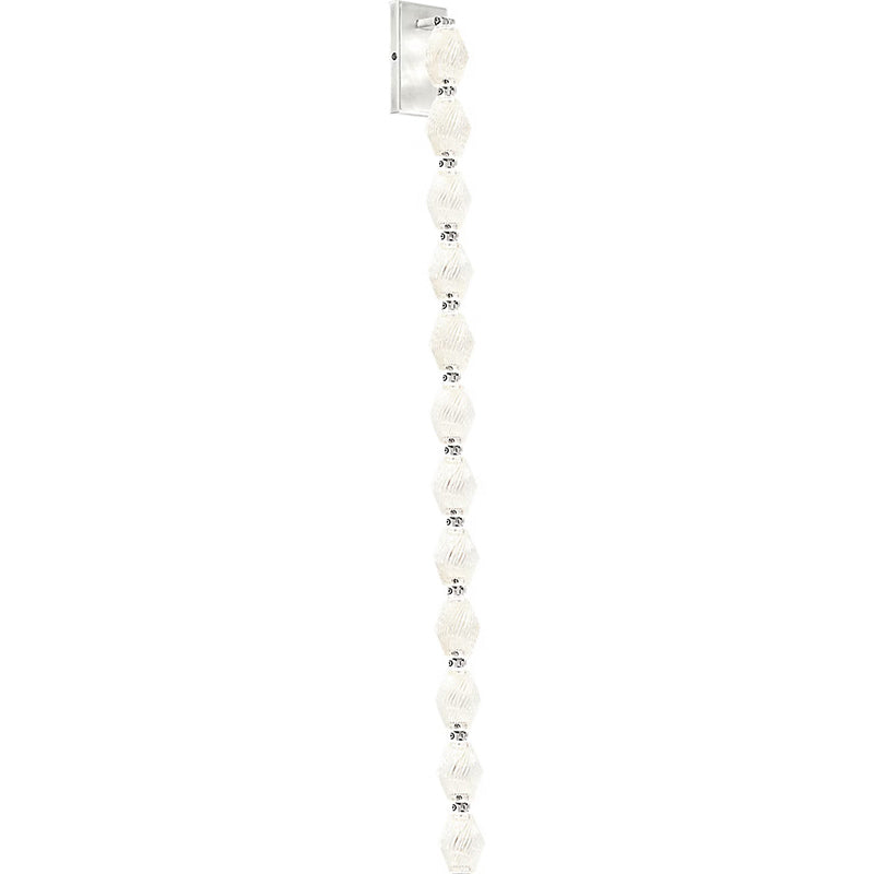 Aurelia Stacked Glass Wall Lamp – Modern Gold Vertical Bathroom Vanity Sconce Fixture