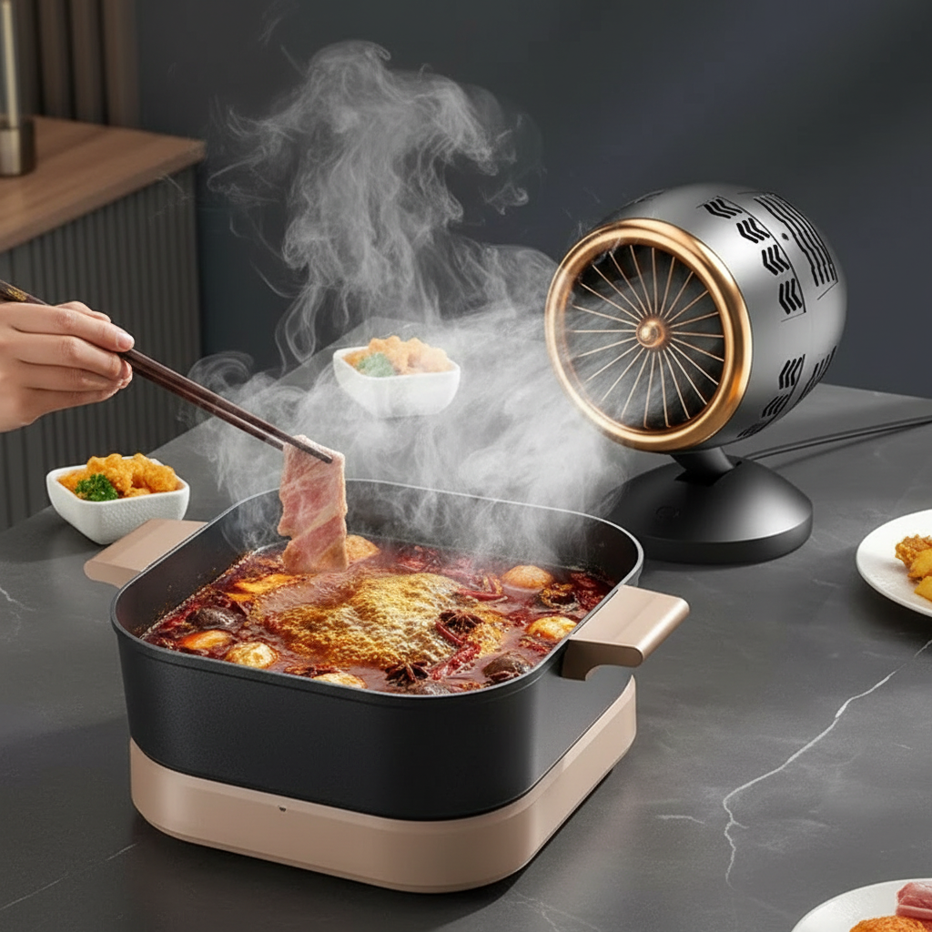 Turbolyn Portable Range Hood – USB Kitchen Exhaust Fan Compact Adjustable Airflow Indoor Cooking