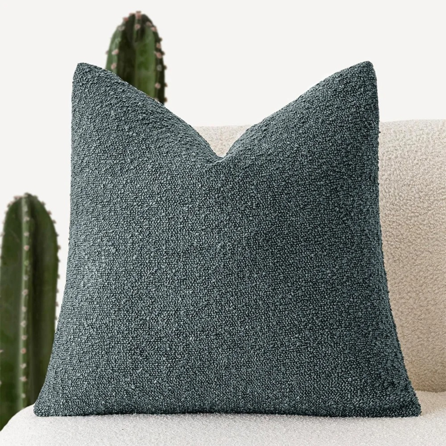 Celestria Cloud Decorative Pillow – Luxury Boucle Textured Throw Pillow Bedroom Living Room Sofa Decor