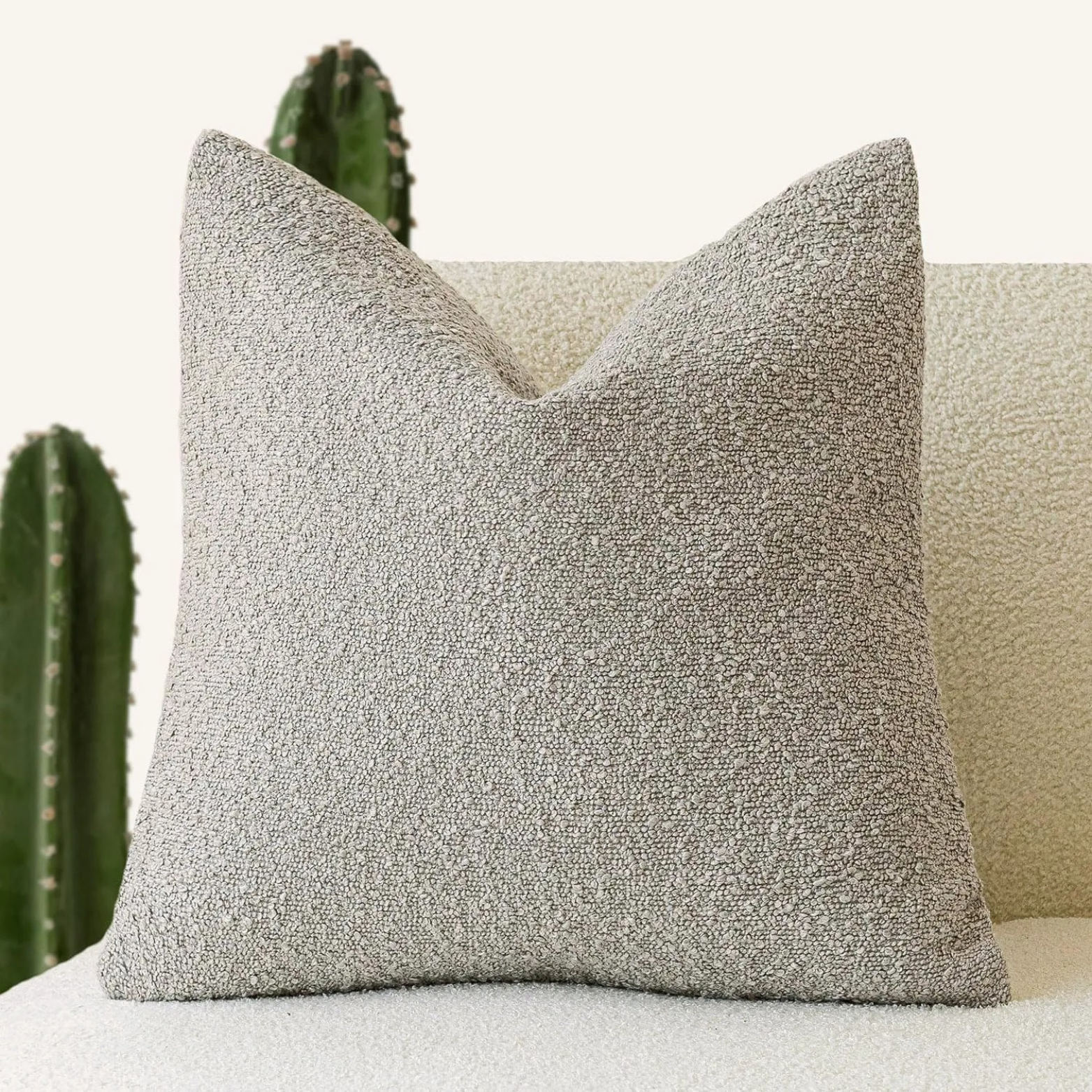 Celestria Cloud Decorative Pillow – Luxury Boucle Textured Throw Pillow Bedroom Living Room Sofa Decor
