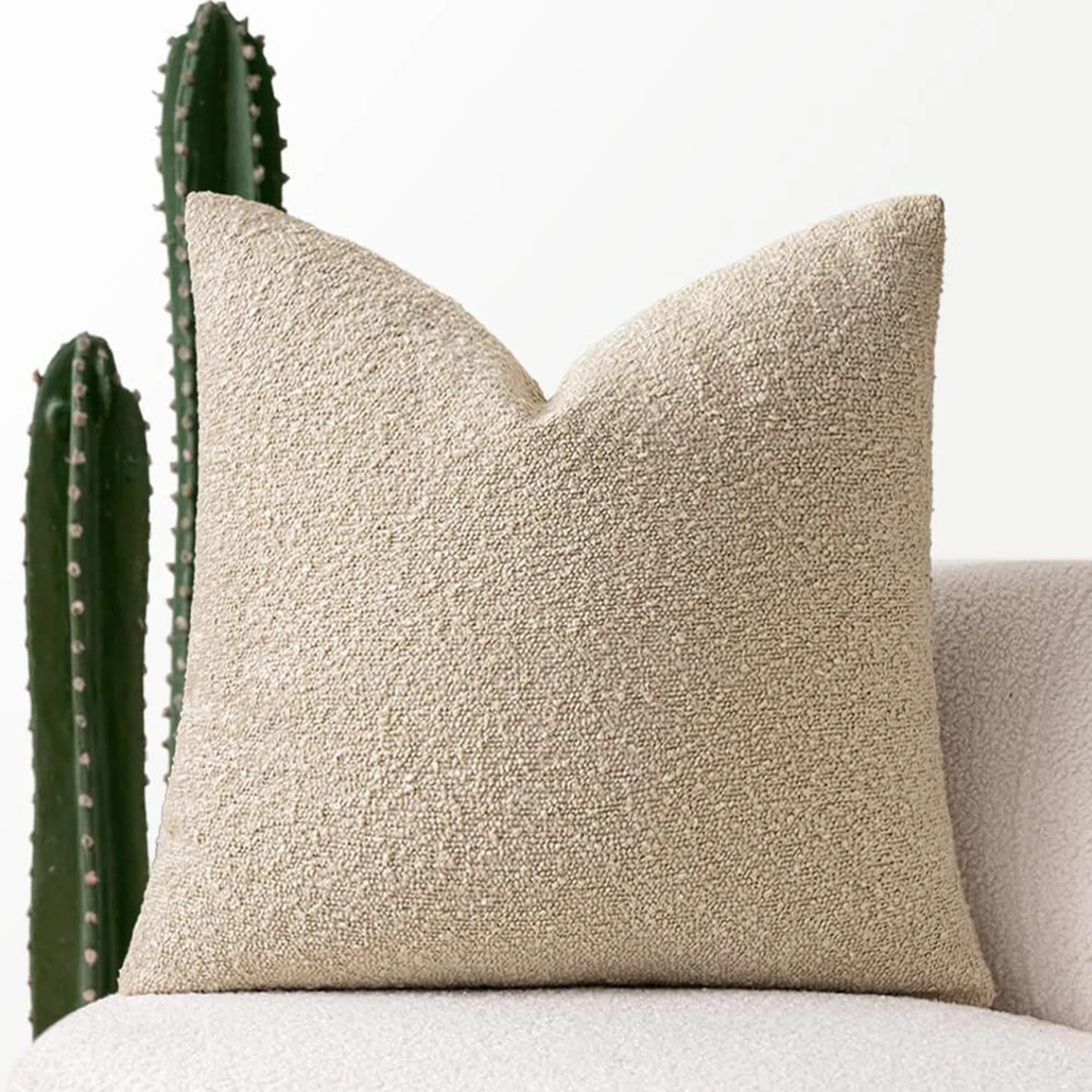 Celestria Cloud Decorative Pillow – Luxury Boucle Textured Throw Pillow Bedroom Living Room Sofa Decor