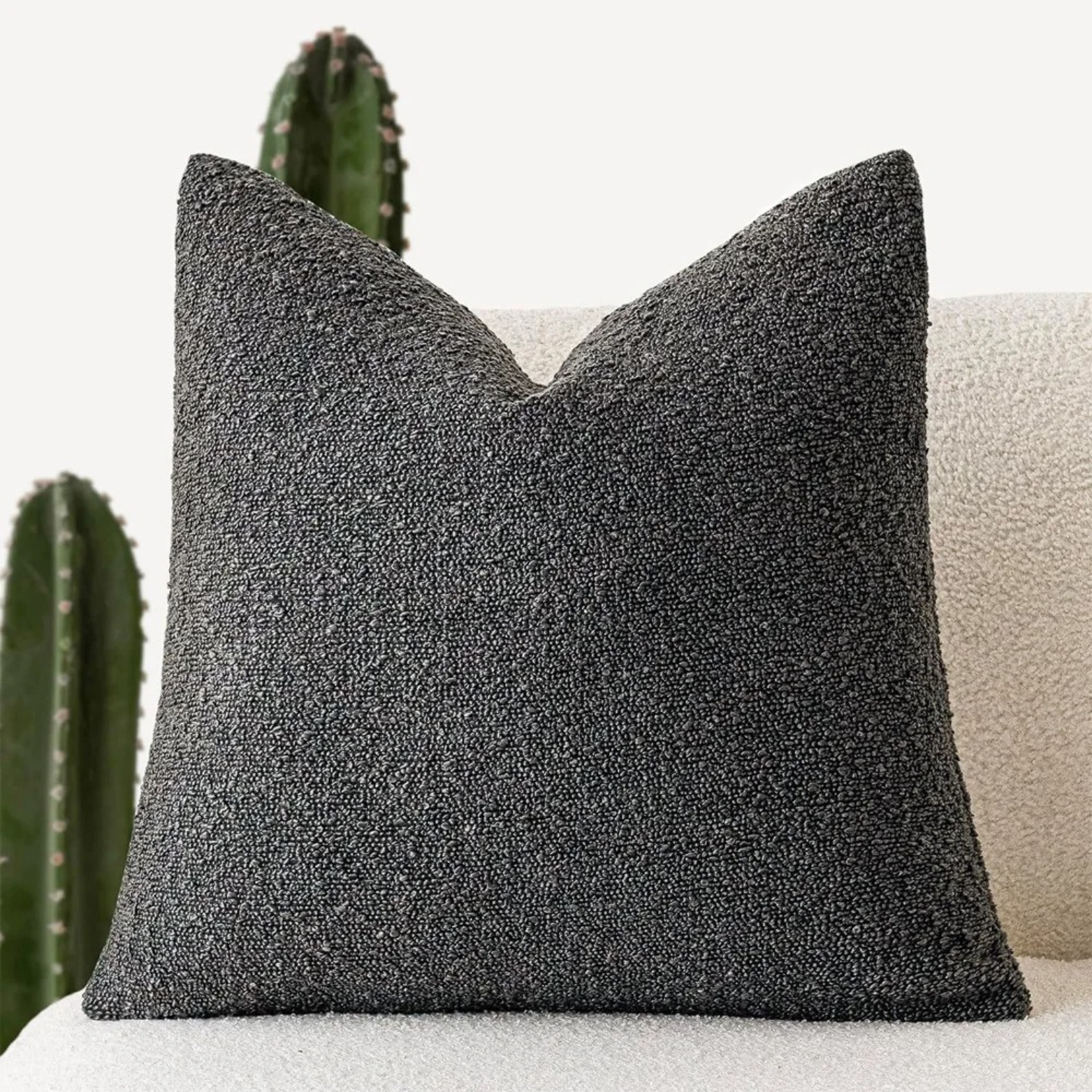 Celestria Cloud Decorative Pillow – Luxury Boucle Textured Throw Pillow Bedroom Living Room Sofa Decor