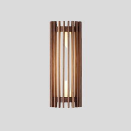 Kyoto Slat Wall Sconce – Modern LED Wooden Vertical Indoor Ambient Accent Lighting Fixture