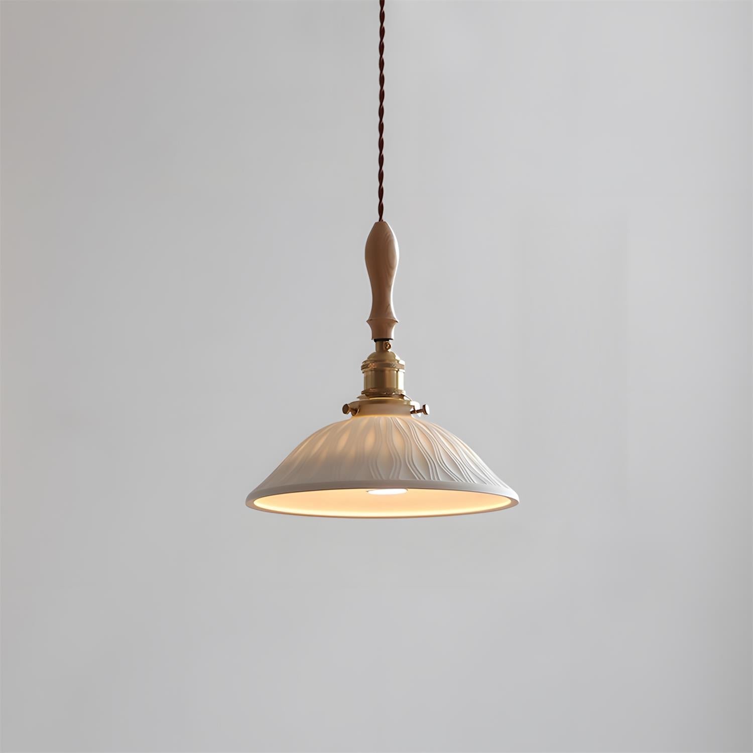 Dahlia Curve Pendant Light – Warm Ambient Glow Sculpted Craftsmanship Interiors