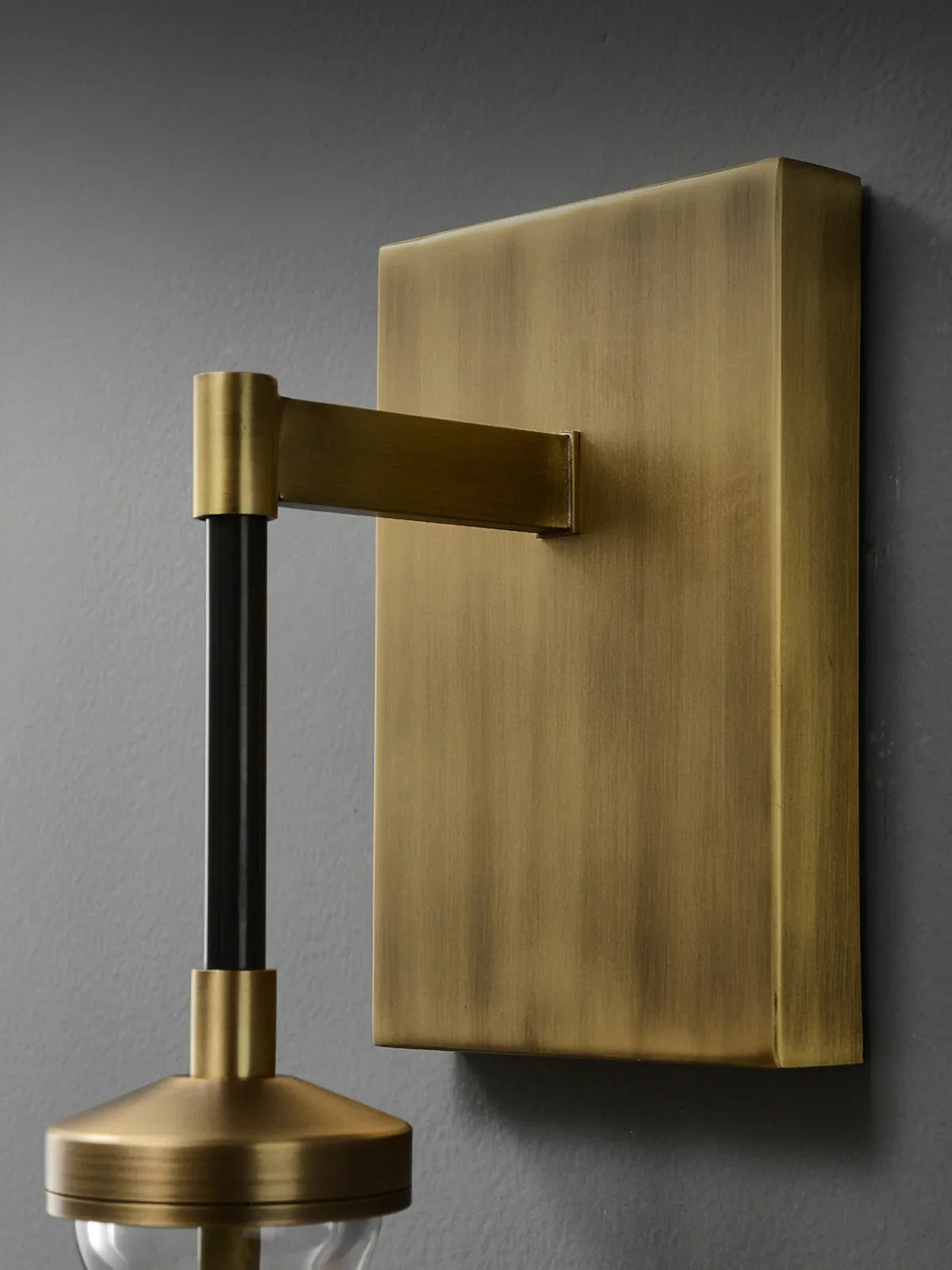 Drye Drop Wall Sconce - LED Indoor Glass Wall Light With Blown Drops Brass Finish