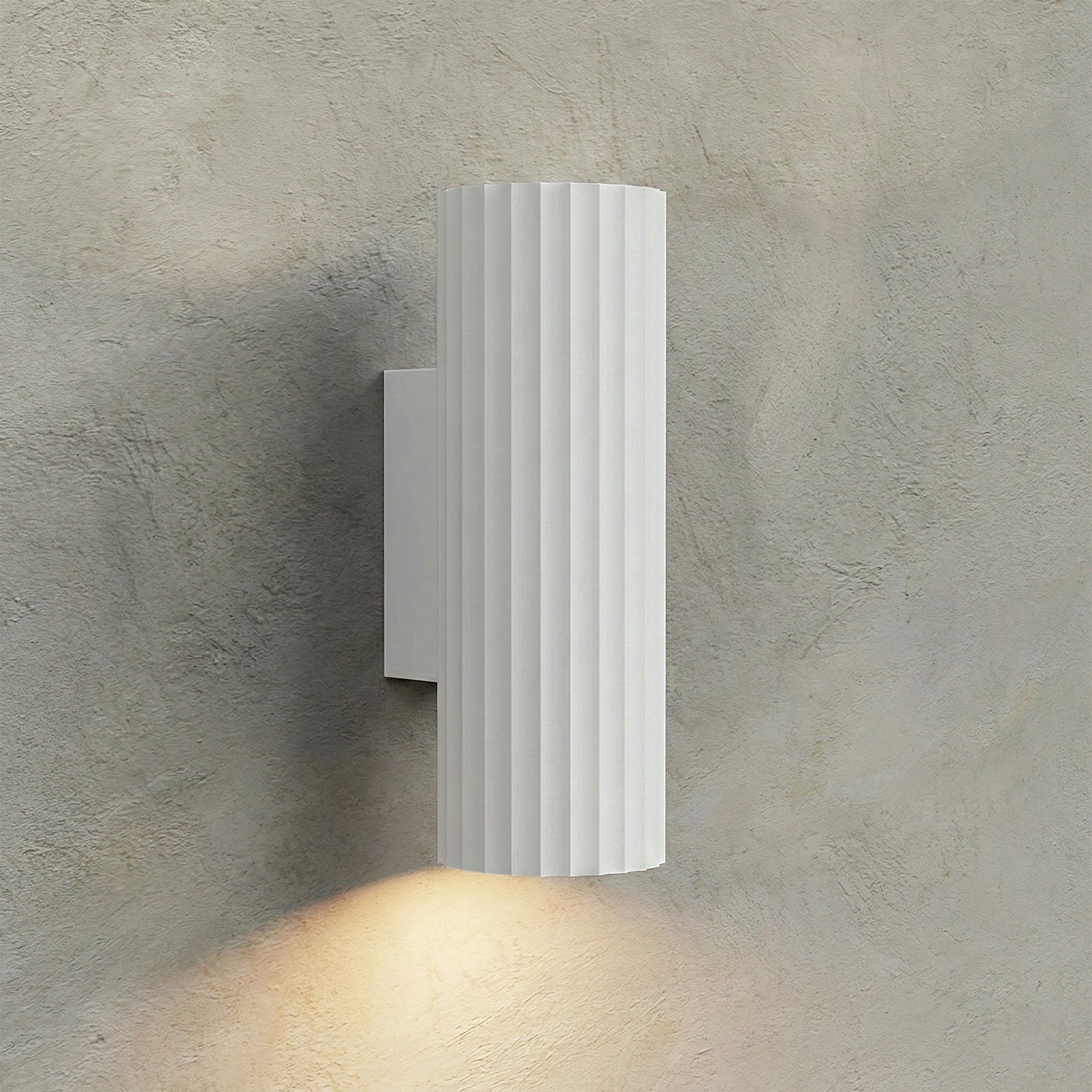 Corvel Wall Sconce – Modern Green Fluted Cylinder Decorative Lighting Bedroom Living Room