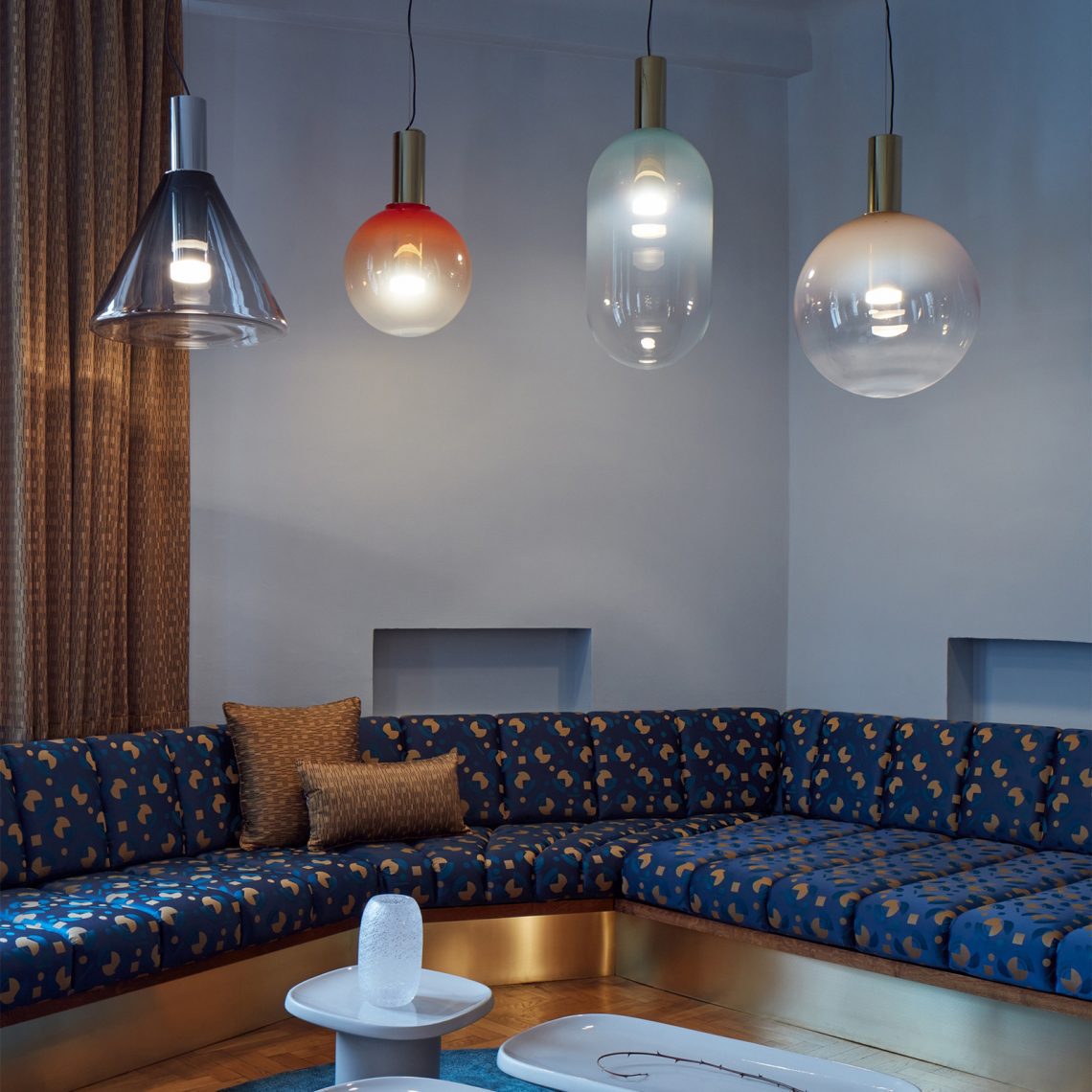 Erin Fabric Globe Pendant – LED Fabric Pendant Lighting Fixture