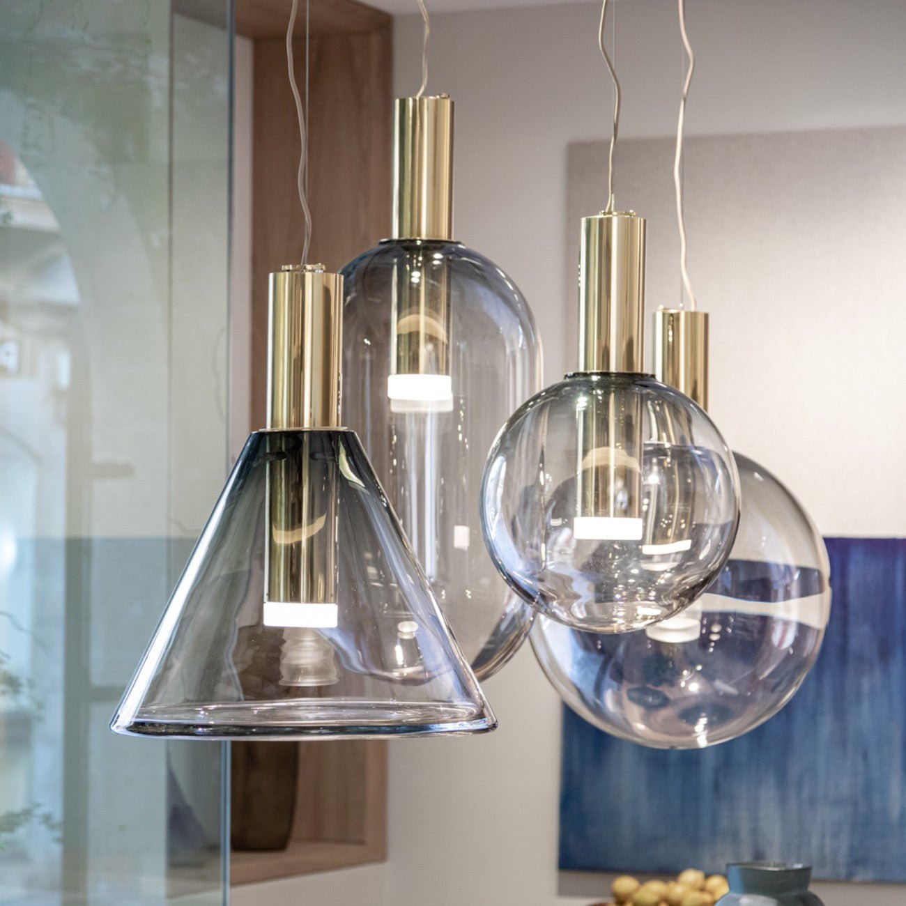 Erin Fabric Globe Pendant – LED Fabric Pendant Lighting Fixture