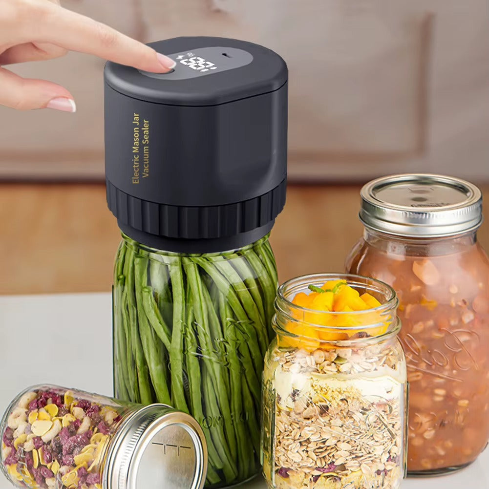 Vexora Electric Vacuum Sealer – Automatic Food Storage Mason Jar Container Airtight Sealing Machine