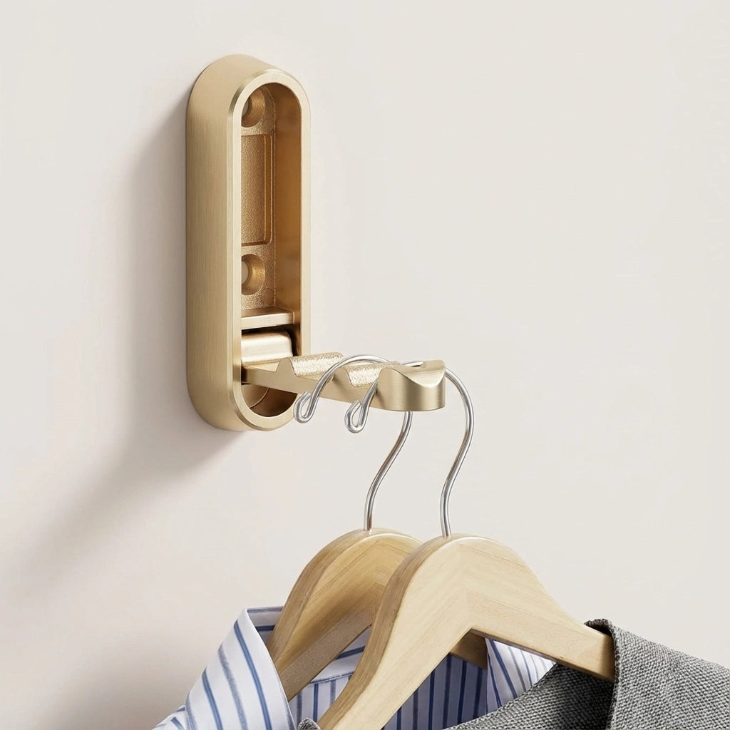 Capslo Arch Wall Hook – Heavy Duty Folding Coat Rack Space Saving Towel Hanger Bathroom Organizer
