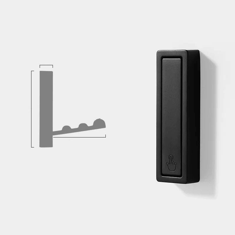 Hexton Folding Wall Hook – Space Saving Retractable Coat Hanger Entryway Bathroom Kitchen