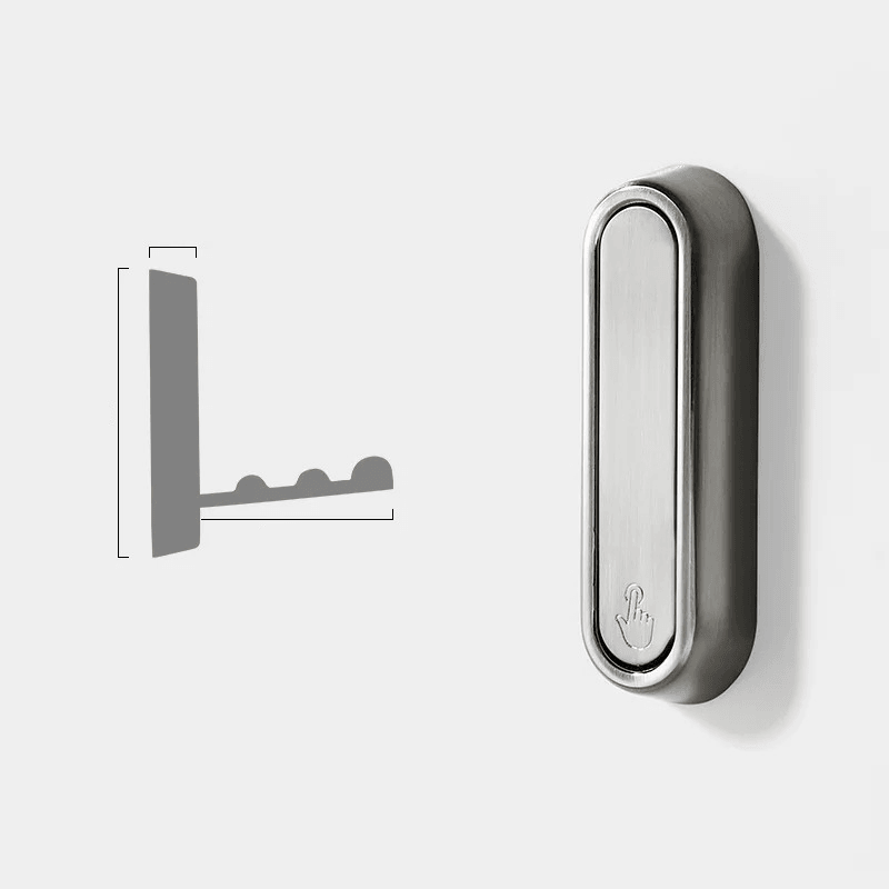 Hexton Folding Wall Hook – Space Saving Retractable Coat Hanger Entryway Bathroom Kitchen