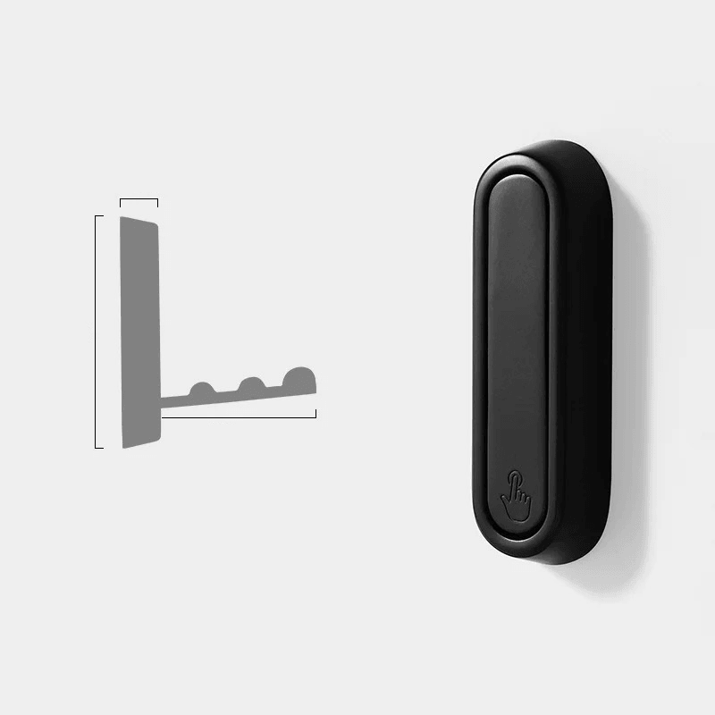 Hexton Folding Wall Hook – Space Saving Retractable Coat Hanger Entryway Bathroom Kitchen