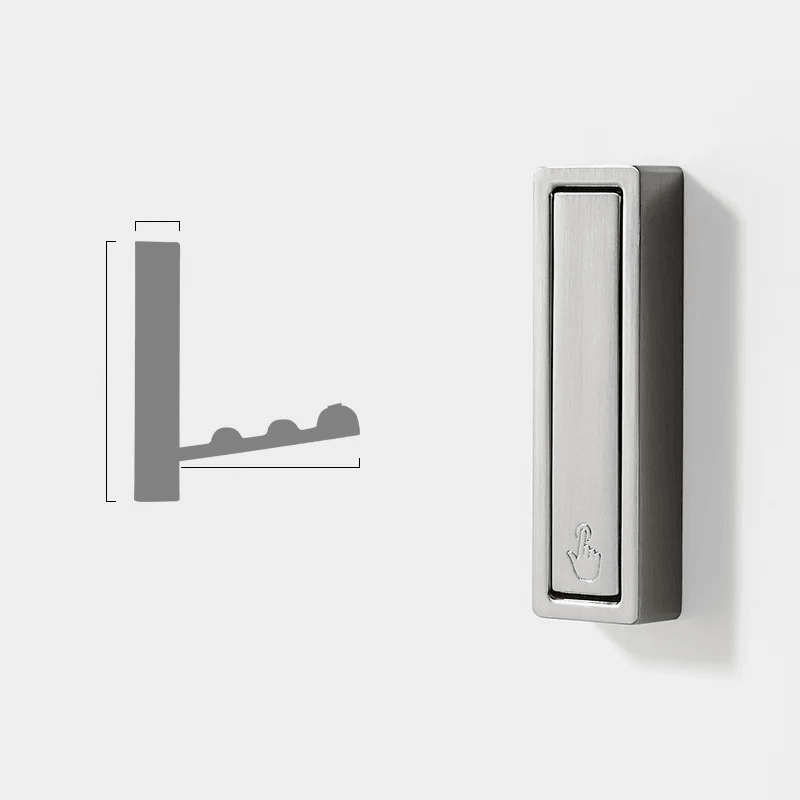 Hexton Folding Wall Hook – Space Saving Retractable Coat Hanger Entryway Bathroom Kitchen