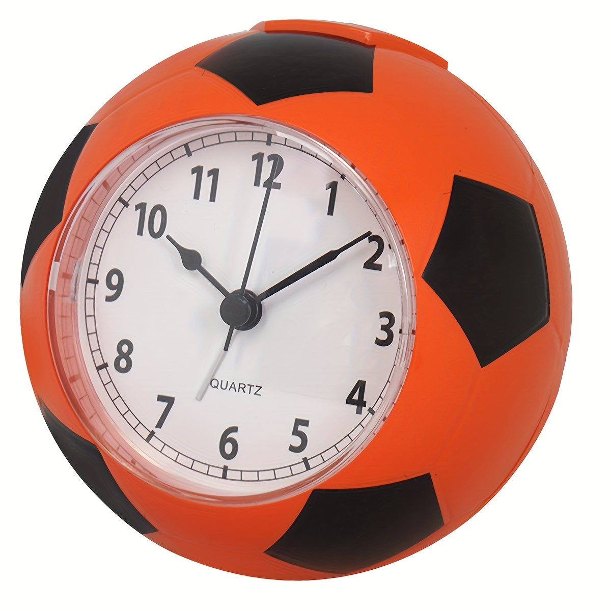 Striker Soccer Ball Alarm Clock – Kids Sports Bedroom Desk Table Quartz Battery Operated Round Novelty