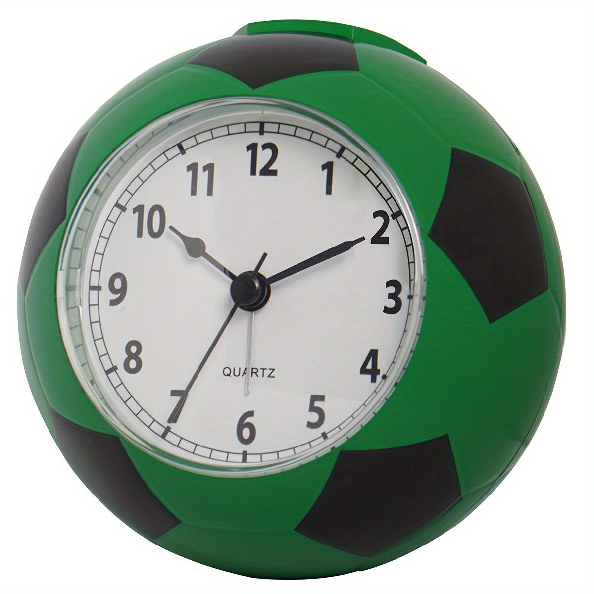 Striker Soccer Ball Alarm Clock – Kids Sports Bedroom Desk Table Quartz Battery Operated Round Novelty