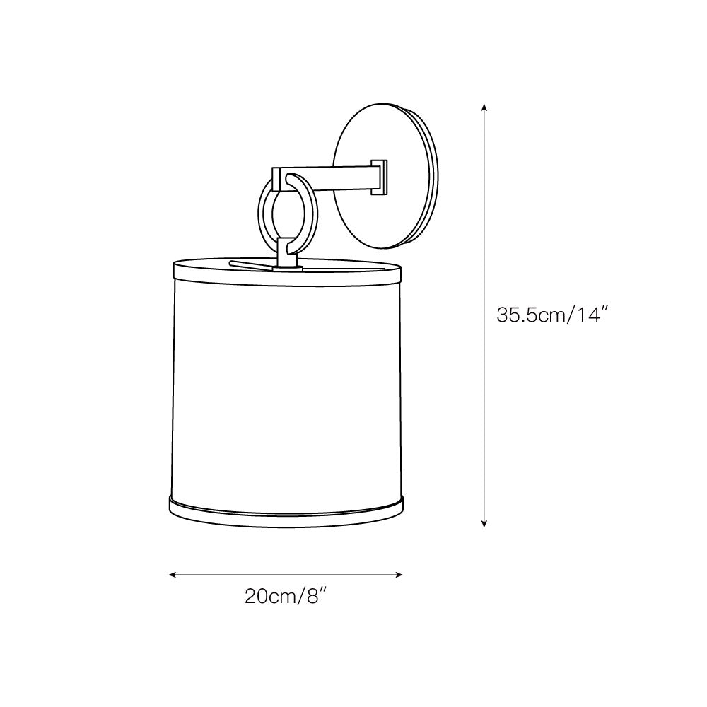 Crescent Ring Wall Sconce – LED Modern Wall Lighting Fixture Soft Ambient Glow
