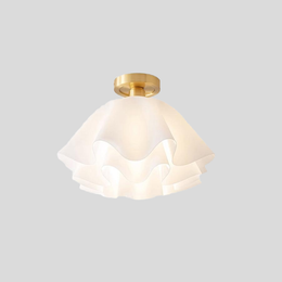 Garant Semi-Flush Ceiling Light – Acrylic Shade Diffusion Modern Minimalist Interiors Living Spaces