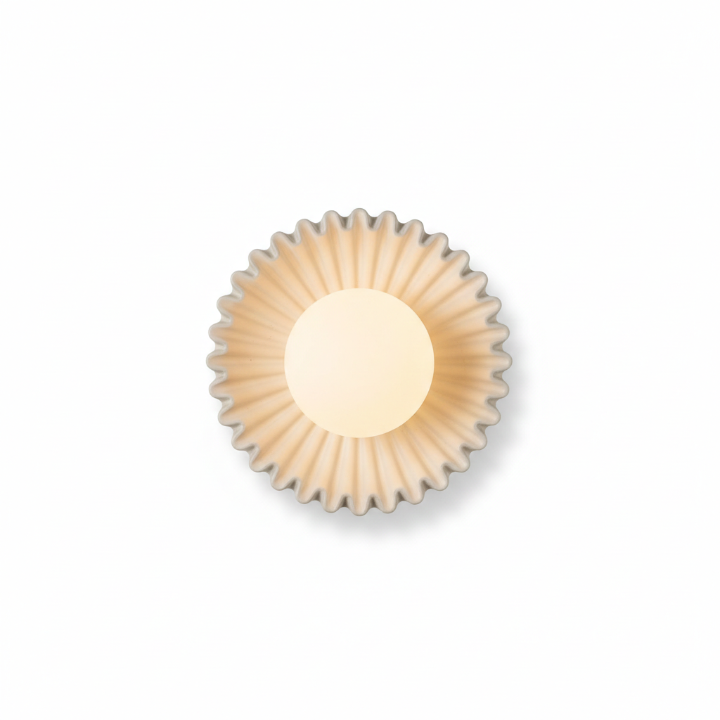 Solara Radiant Round Wall Sconce – Modern LED Sunburst Decorative Accent Sconce Light