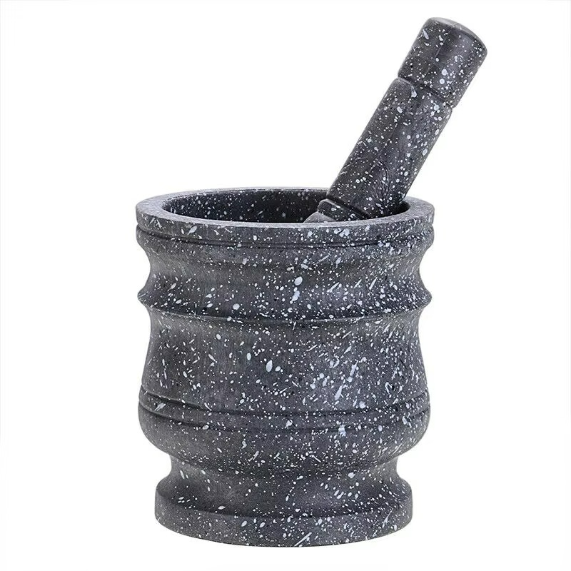 Granitos Mortar Pestle Set – Granite Stone Spice Herb Grinder Kitchen Tool Heavy Duty Natural