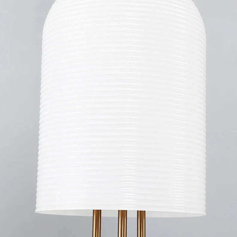 Aveline Pendant Chandelier – Dining Room Ceiling Light Fixture Three Drum Shade Modern Farmhouse Bronze