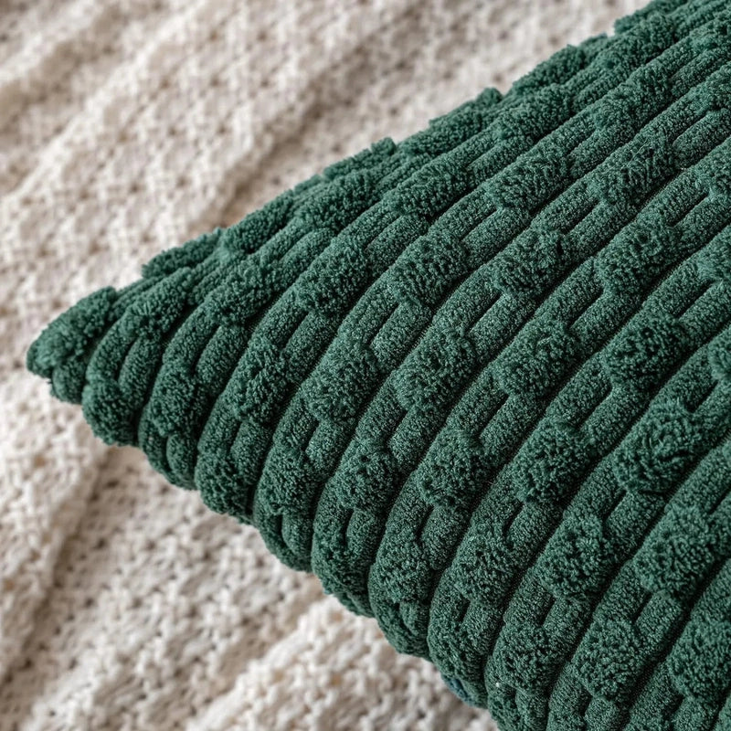 Cordale Textured Cushion Cover – Ribbed Corduroy Throw Pillow Case Decorative Living Room Bedroom Sofa