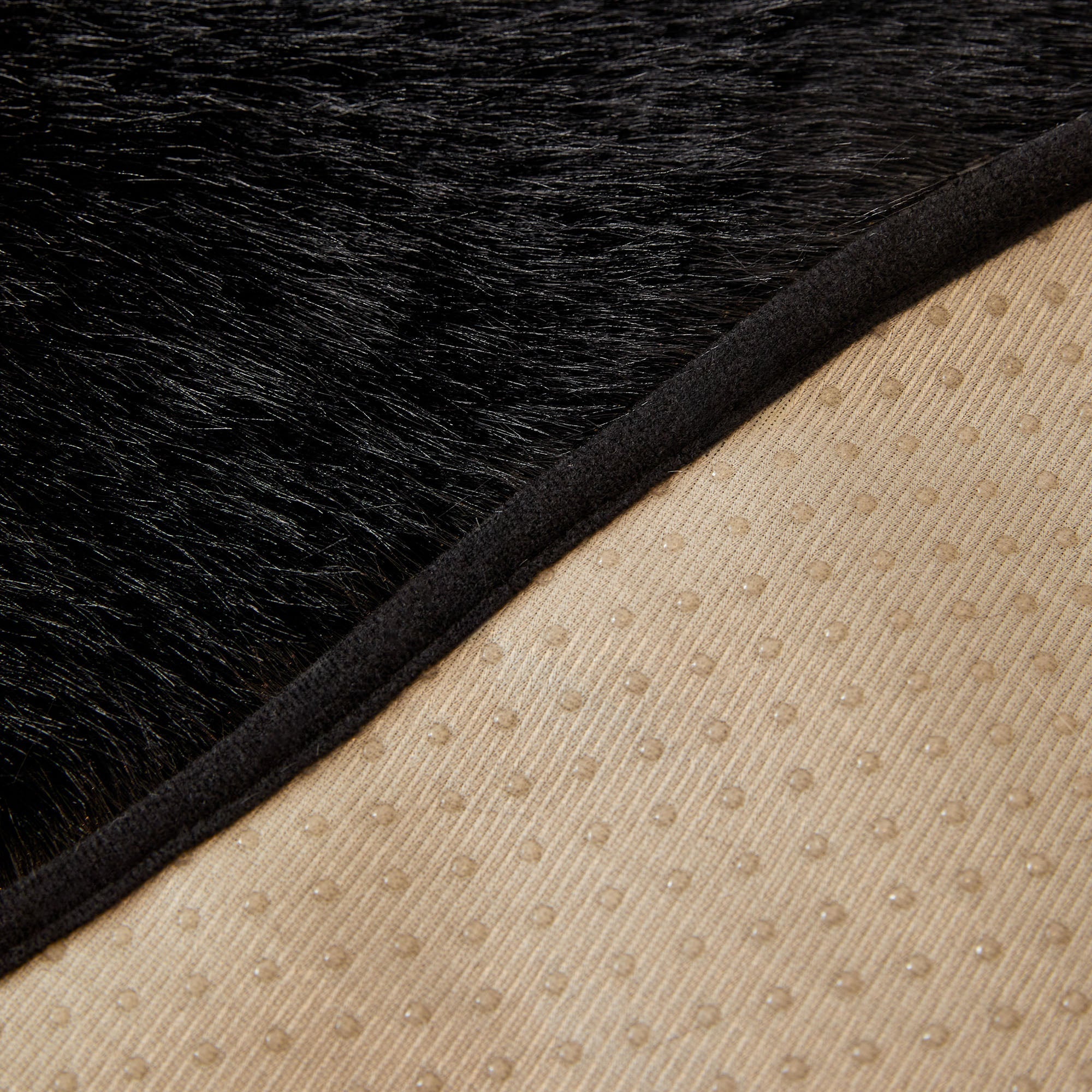 Pelton Faux Fur Throw Blanket – Black Sheepskin Couch Cover Sofa Living Room Bedroom Decor