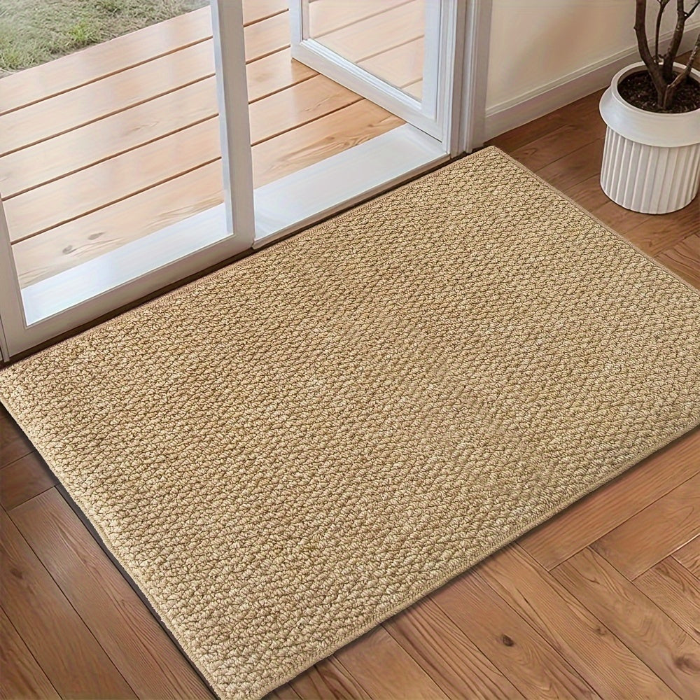 Tesslyn Jute Entry Mat – Natural Woven Doorway Rug Washable Non-Slip Hallway Runner Entryway