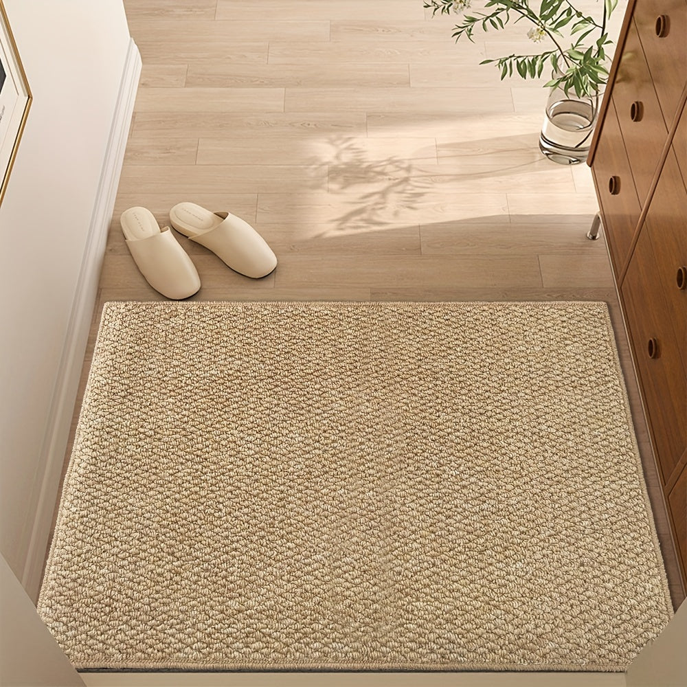 Tesslyn Jute Entry Mat – Natural Woven Doorway Rug Washable Non-Slip Hallway Runner Entryway