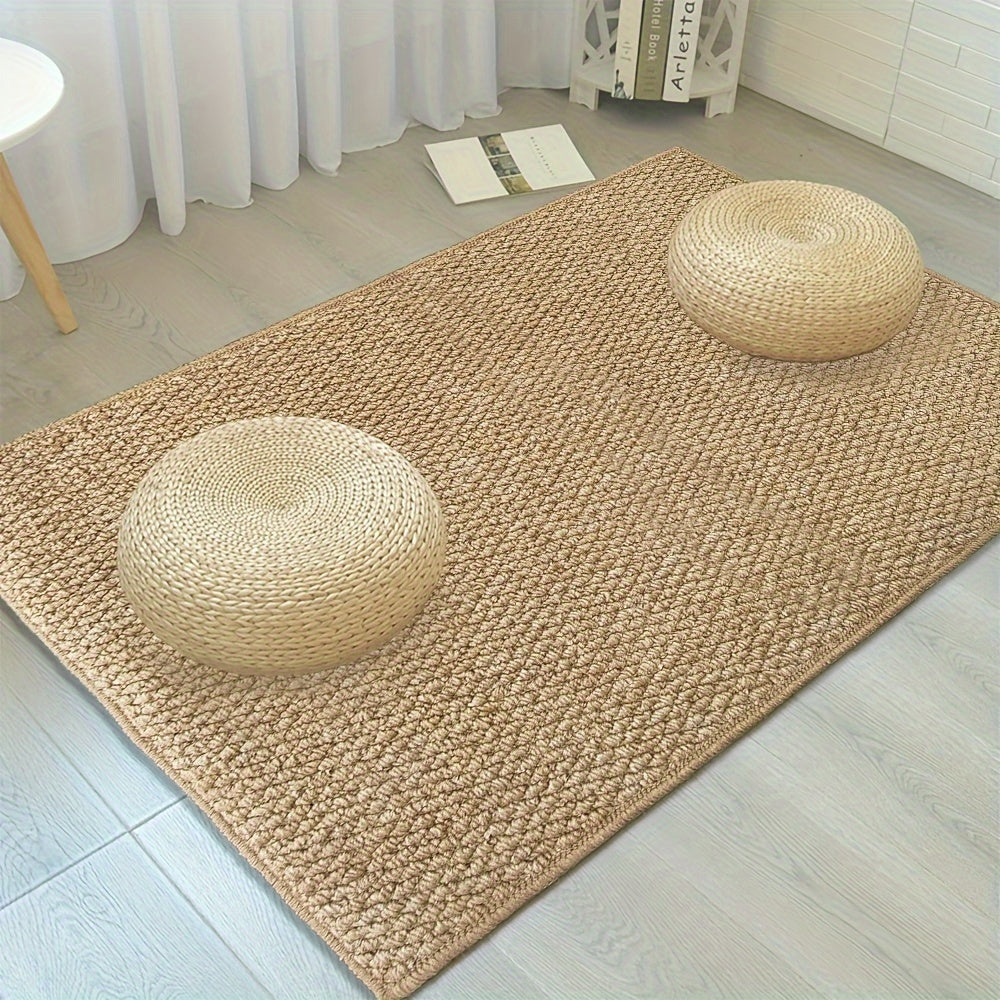 Tesslyn Jute Entry Mat – Natural Woven Doorway Rug Washable Non-Slip Hallway Runner Entryway