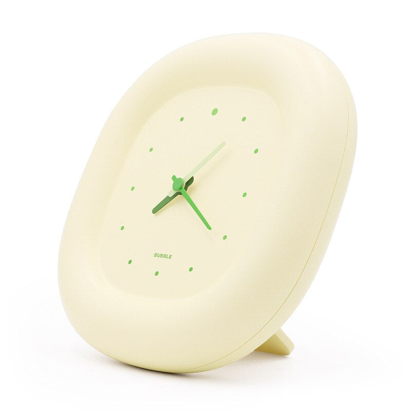 Cushio Desk Clock – Modern Minimalist Table Clock Bedroom Office Decorative Battery Operated