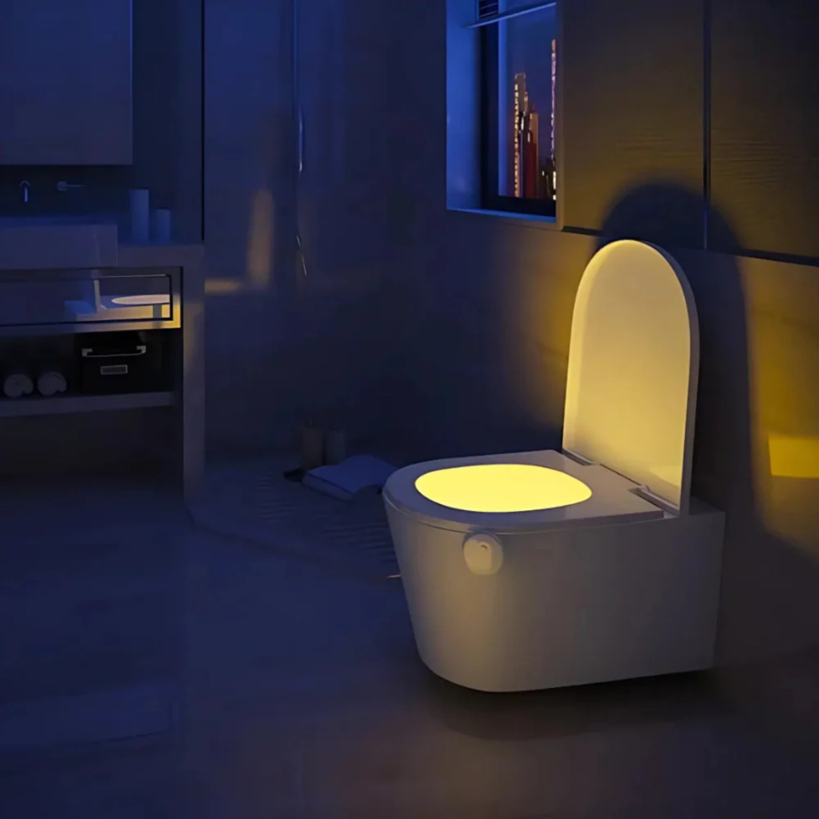 Chromasense Toilet Bowl Light – Motion Sensor LED Bathroom Night Light Color Changing Automatic