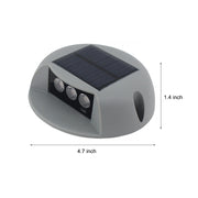 Circular Solar Step Wall Lights for Stairs and Pathways – Waterproof LED Outdoor Landscape Fixtures