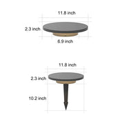 Flat Disc Solar Ground Lights for Garden Pathways – Waterproof LED Outdoor Landscape Fixtures