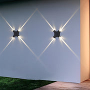 Cross Beam LED Outdoor Wall Light – Waterproof Modern Facade Lighting