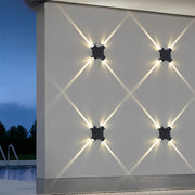 Cross Beam LED Outdoor Wall Light – Waterproof Modern Facade Lighting