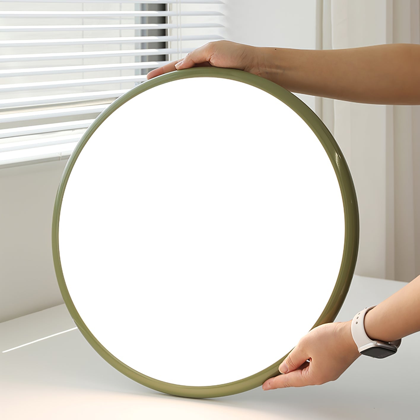 Drame Glow Ceiling Light – Adjustable LED Semi-Flush Ceiling Lighting Fixture