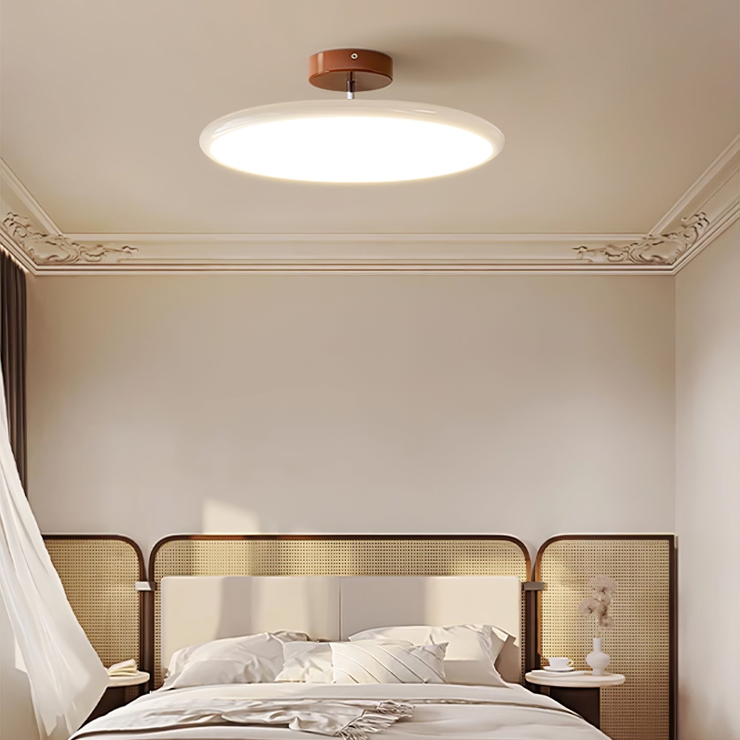Drame Glow Ceiling Light – Adjustable LED Semi-Flush Ceiling Lighting Fixture