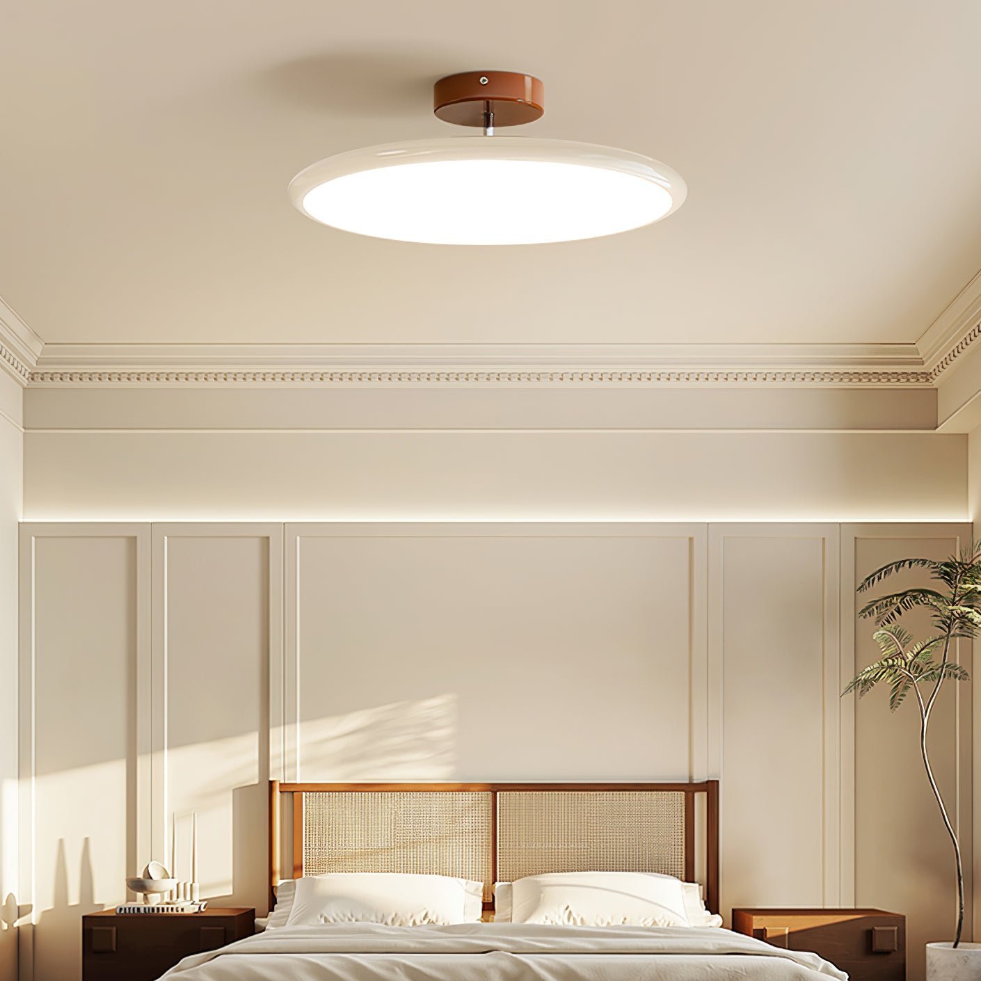 Drame Glow Ceiling Light – Adjustable LED Semi-Flush Ceiling Lighting Fixture