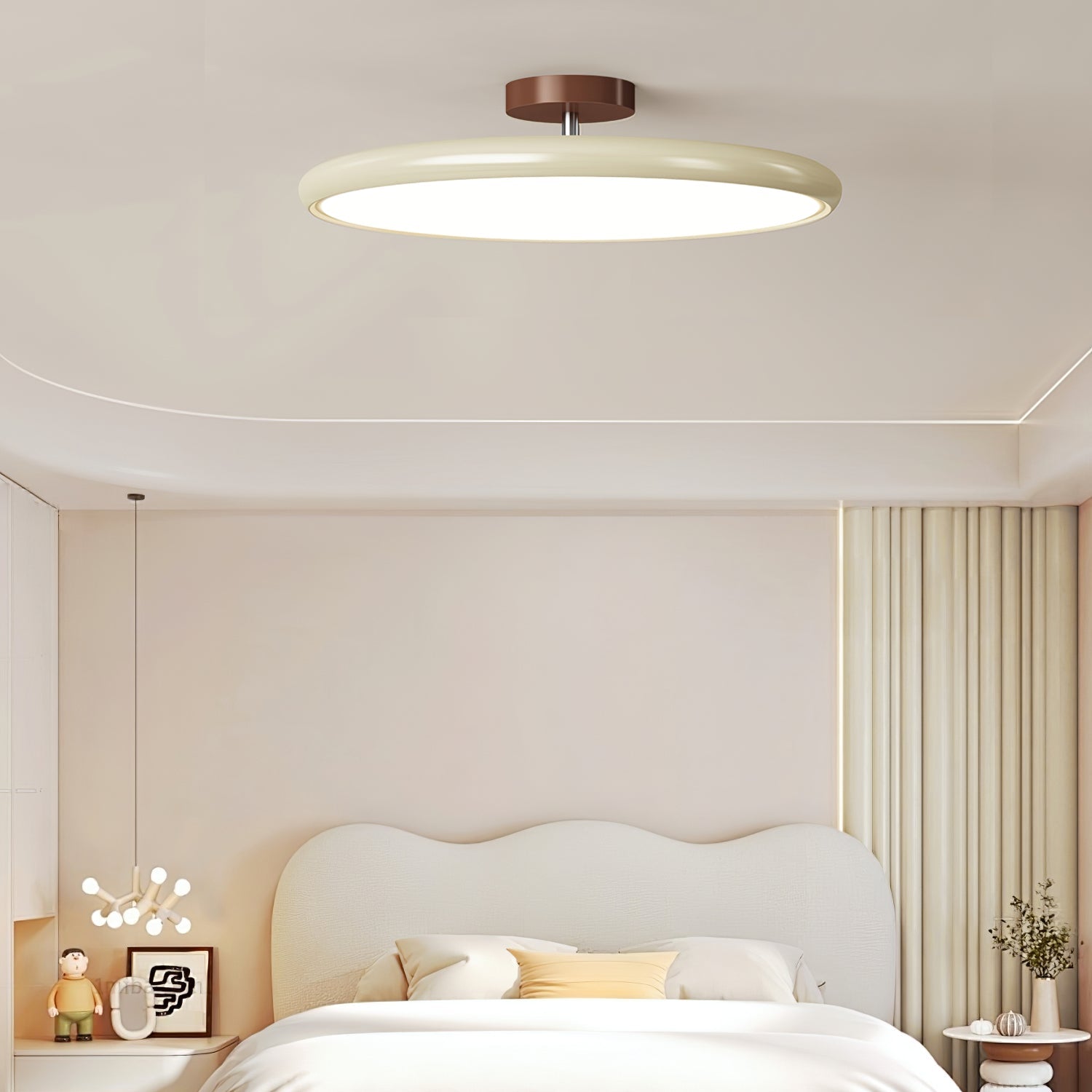 Drame Glow Ceiling Light – Adjustable LED Semi-Flush Ceiling Lighting Fixture