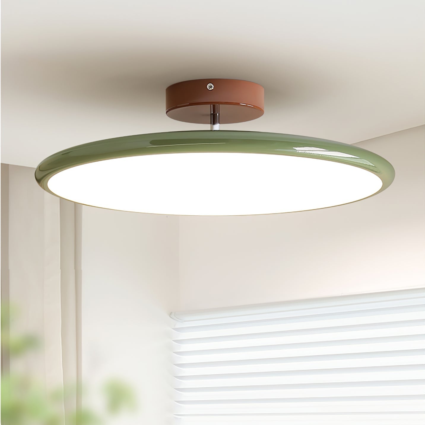 Drame Glow Ceiling Light – Adjustable LED Semi-Flush Ceiling Lighting Fixture