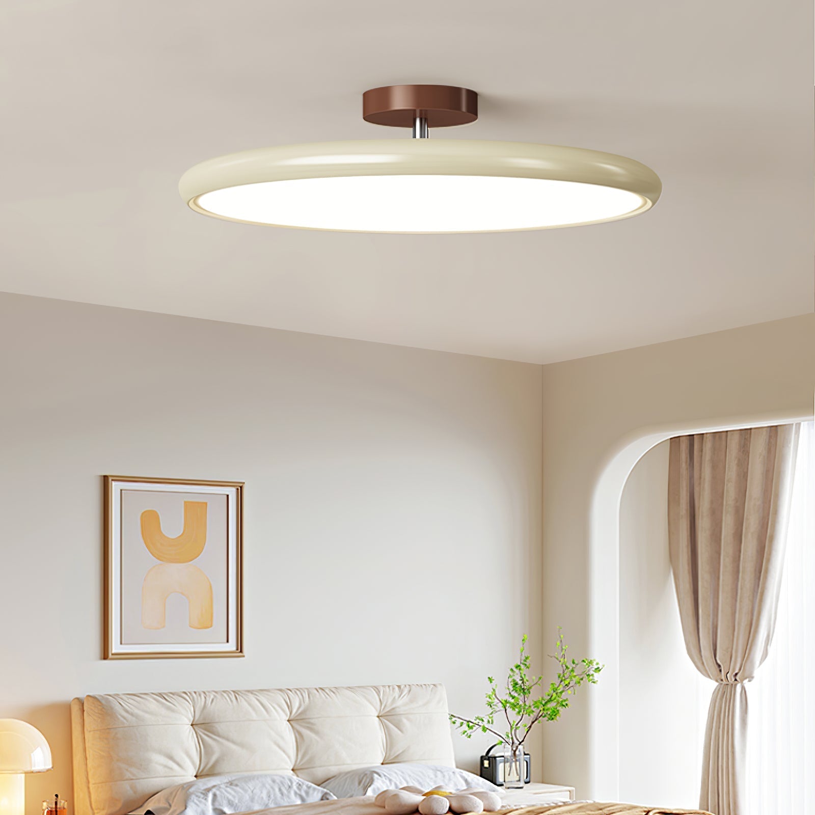 Drame Glow Ceiling Light – Adjustable LED Semi-Flush Ceiling Lighting Fixture