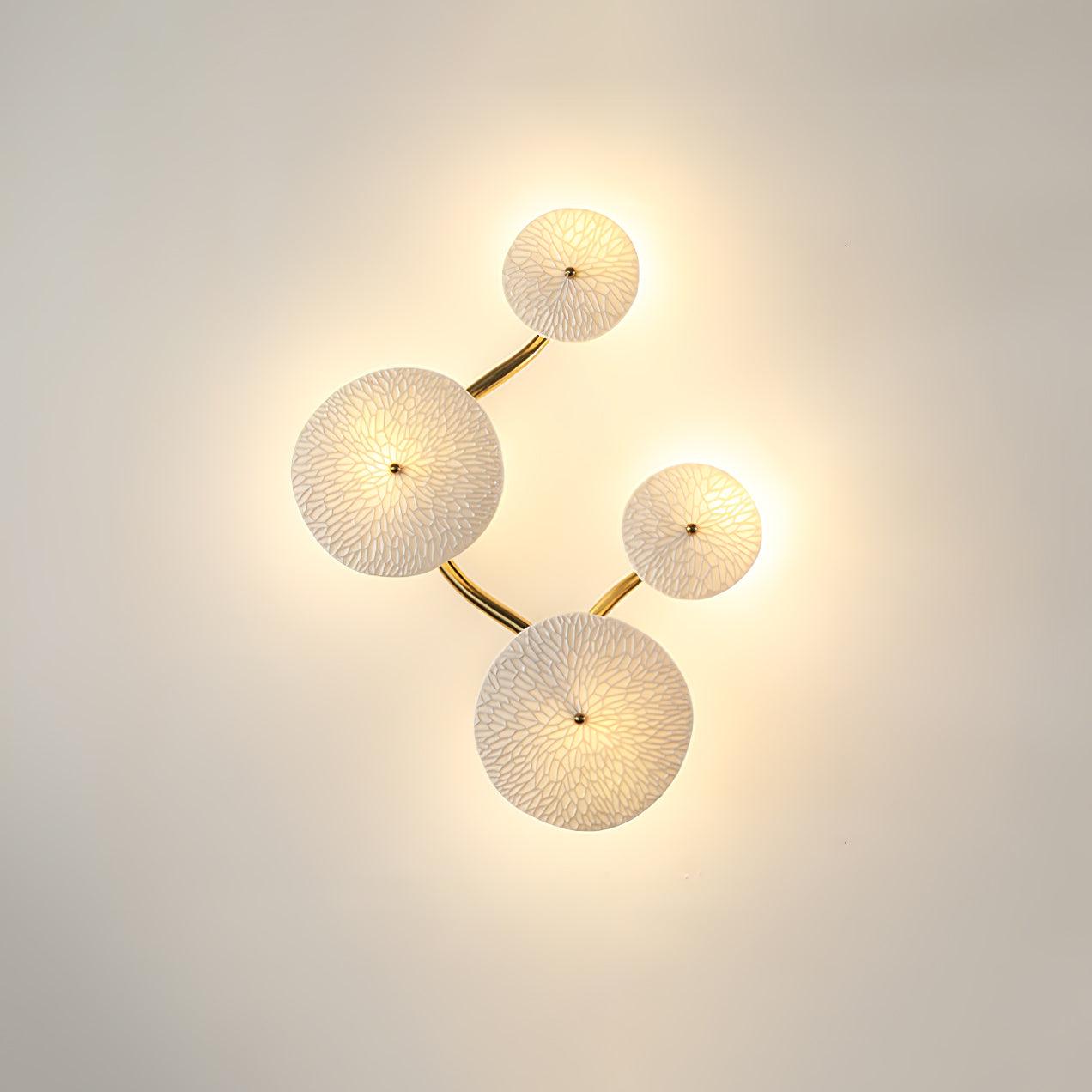 Lotara Petal Wall Lamp – Ceramic Decorative Wall Lighting Fixture