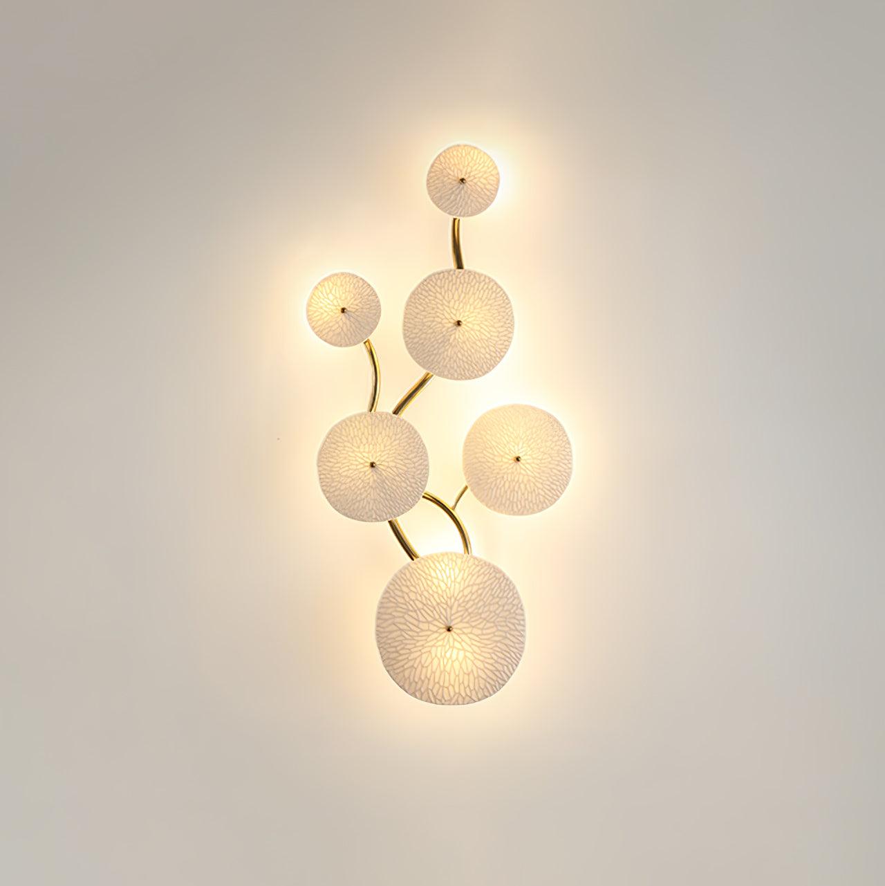 Lotara Petal Wall Lamp – Ceramic Decorative Wall Lighting Fixture