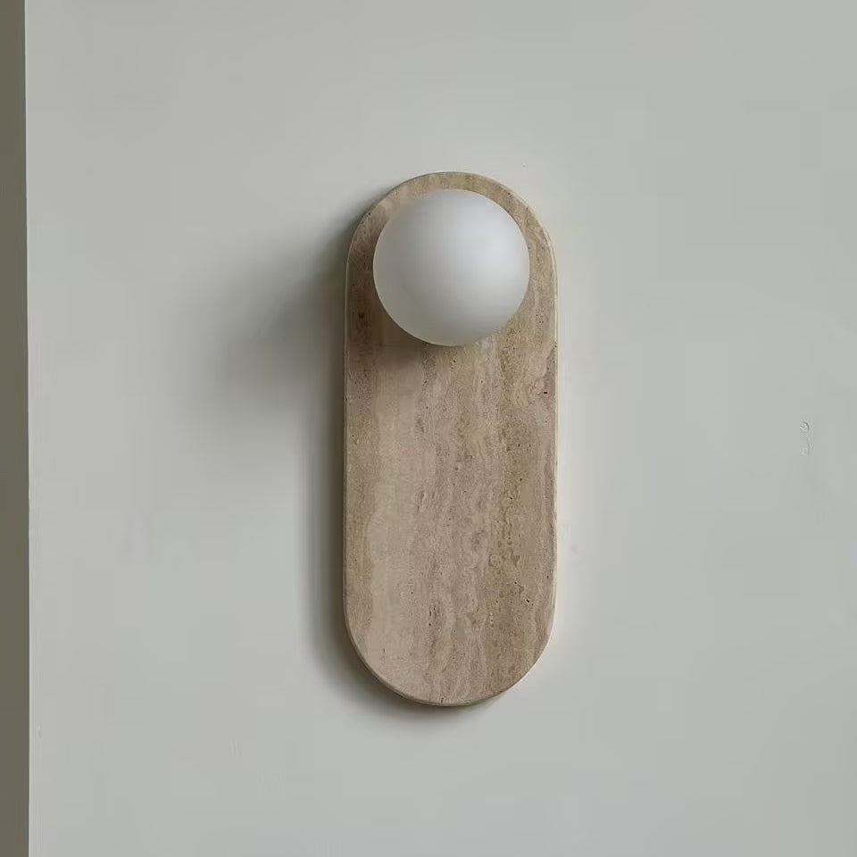 Jade Dome Wall Lamp – Natural Jade Stone Wall Lamp Warm Ambient Glow Bedroom Hallway