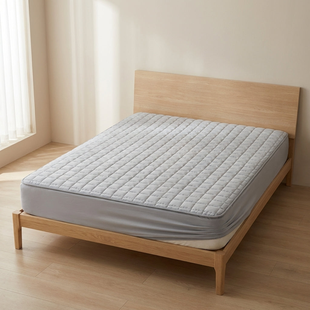 Quilten Guard Mattress Protector – Queen Waterproof Breathable Quilted Soft Fabric Bed Cover