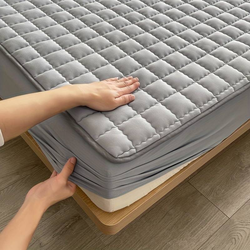 Quilten Guard Mattress Protector – Queen Waterproof Breathable Quilted Soft Fabric Bed Cover