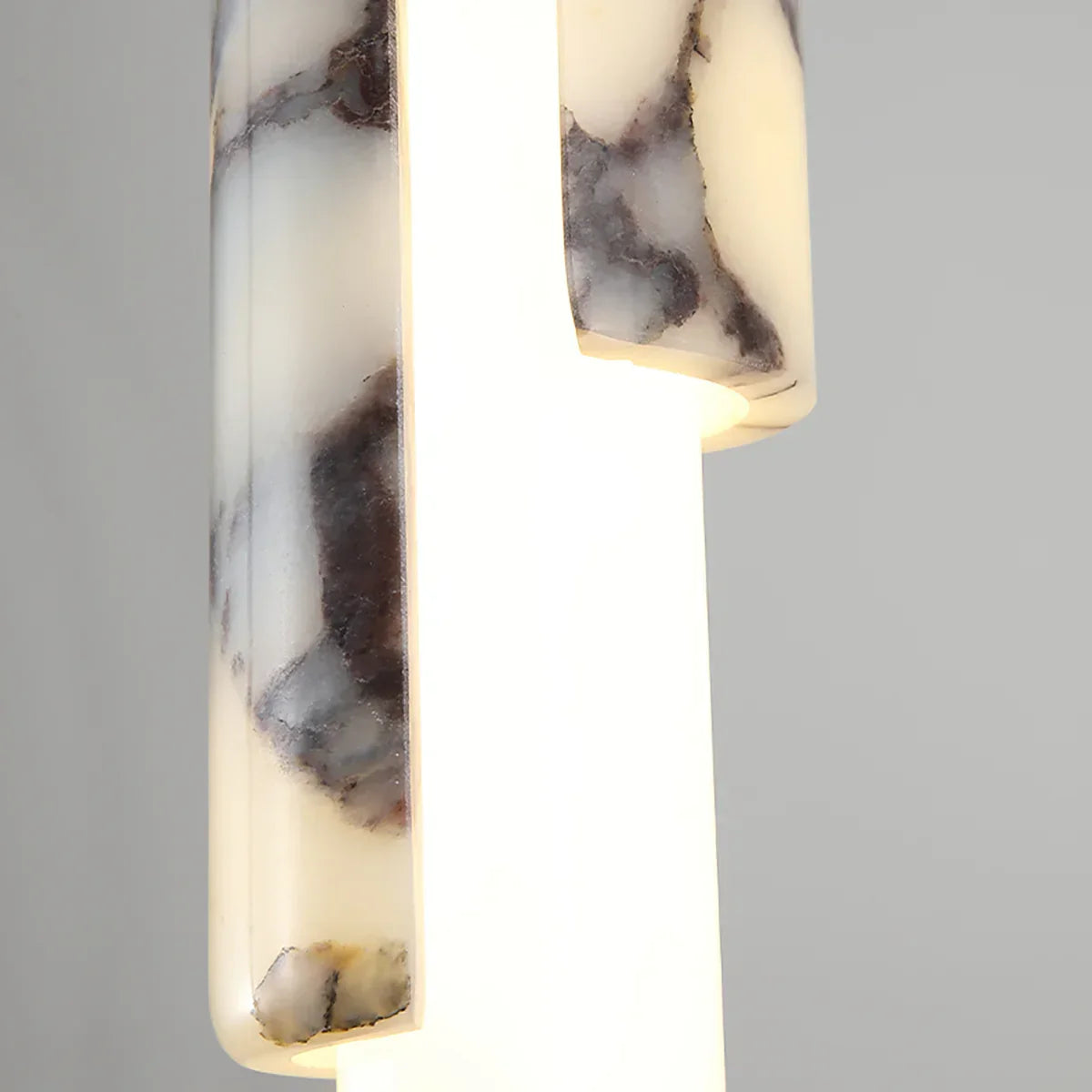Marble Vein Pendant Light – LED Ambient Pendant Fixture Warm Glow In Natural Marble Vein Modern Interiors