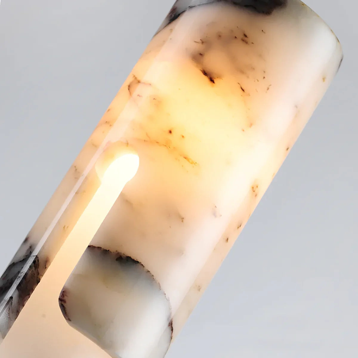 Marble Vein Pendant Light – LED Ambient Pendant Fixture Warm Glow In Natural Marble Vein Modern Interiors
